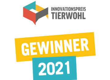 Kombination Logo Innovationspreis und Bild Schriftzug "Gewinner 2021"